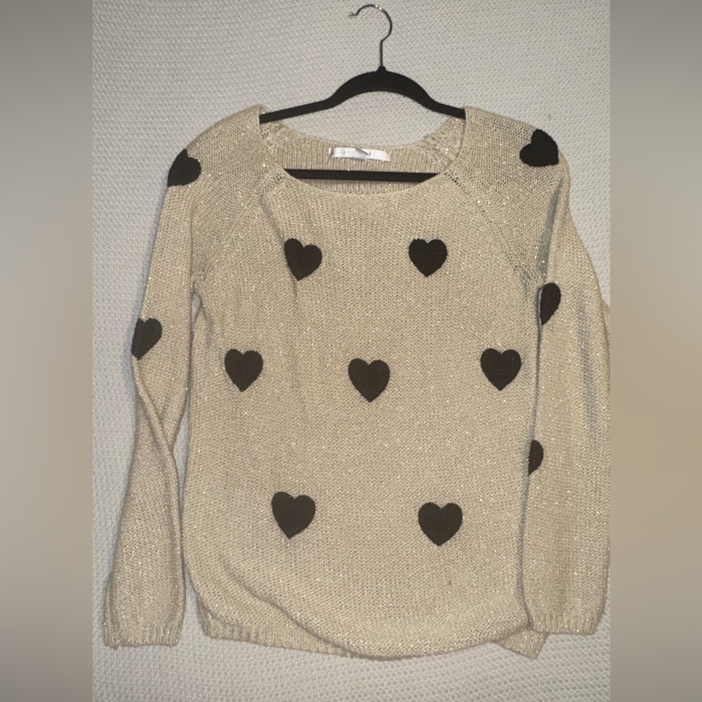 Heart Patterned Sweater